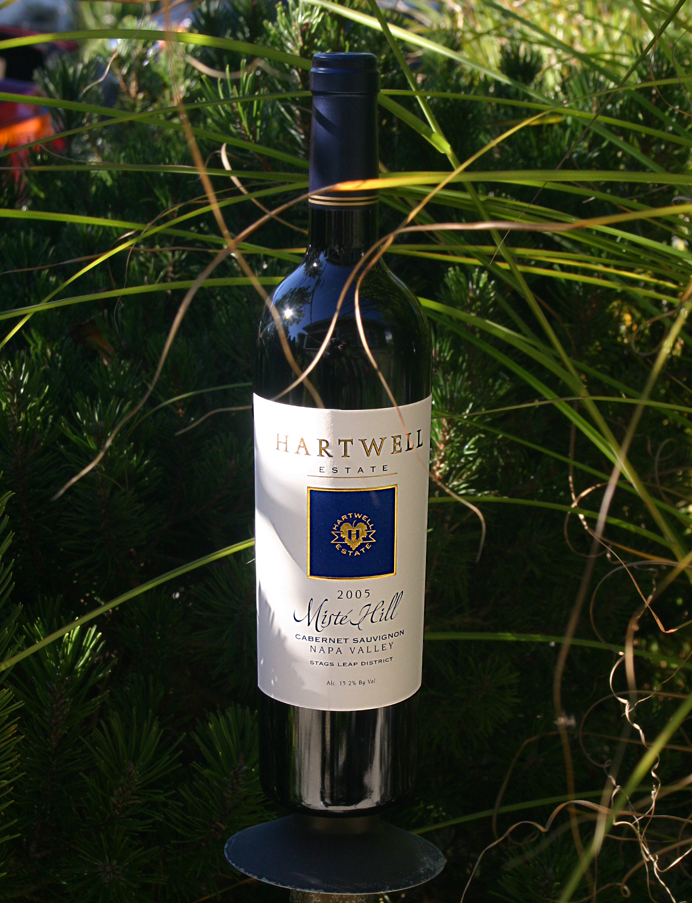 Hartwell Vineyards 2005 Miste Hill Cabernet Sauvignon 750ml Wine Bottle