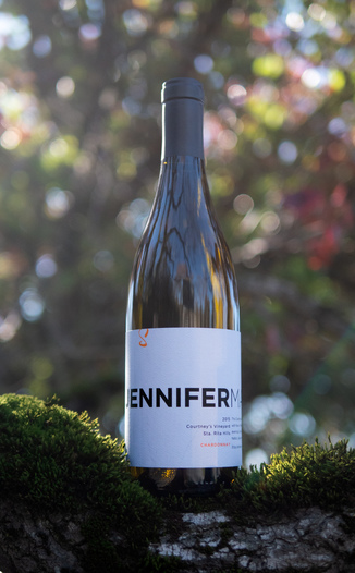 JenniferMark Wines 2015 Courtney's Vineyard Sta. Rita Hills Chardonnay 750ml Wine Bottle