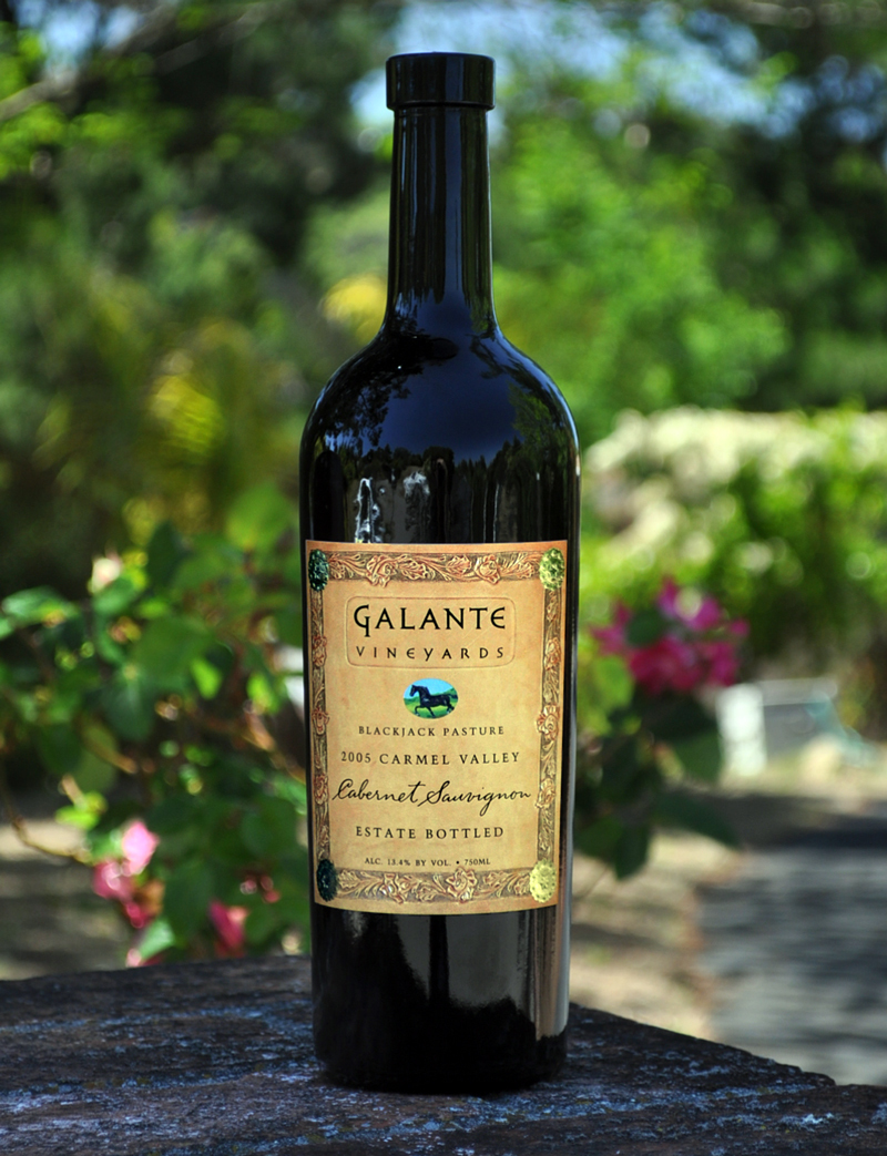 Galante Vineyards 2005 Blackjack Pasture Cabernet Sauvignon 750ml Wine Bottle
