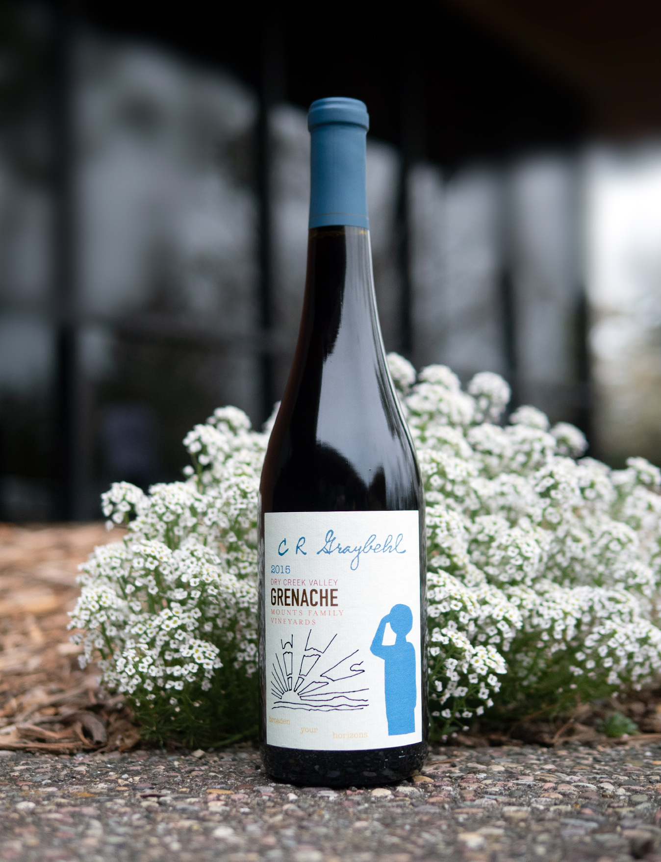 C R Graybehl Wine Company 2015 Mounts Family Vineyard Dry Creek Valley Grenache Noir 750ml Wine Bottle