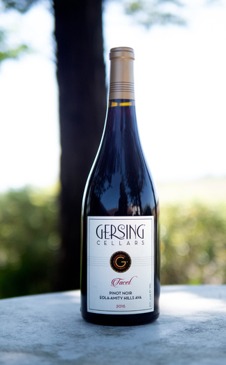 Gersing Cellars 2016 'Tacet' Eola-Amity Hills Willamette Valley Pinot Noir 750ml Wine Bottle