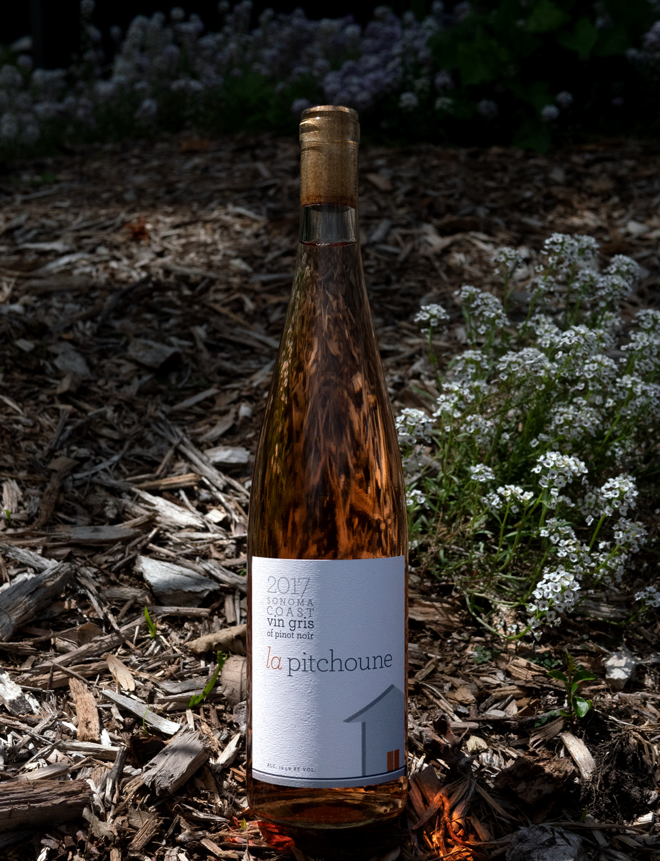 La Pitchoune 2017 Sonoma Coast Vin Gris of Pinot Noir 750ml Wine Bottle