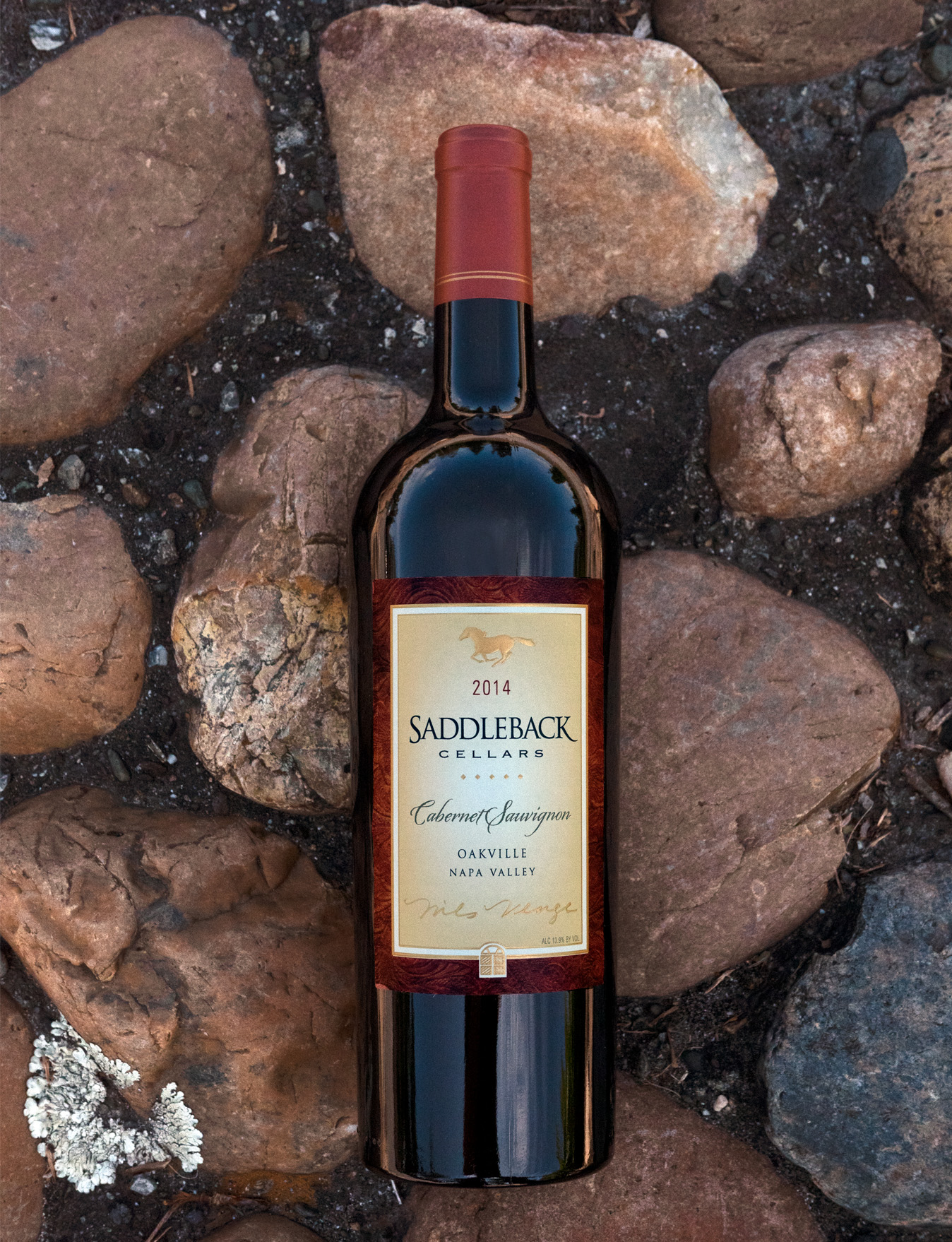 Saddleback Cellars 2014 Oakville Cabernet Sauvignon 750ml Wine Bottle