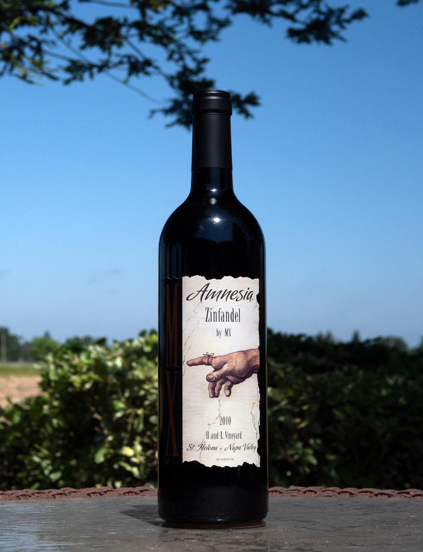 MX Wines 2010 "Amnesia" H and L Vineyard St. Helena Zinfandel 750ml Wine Bottle