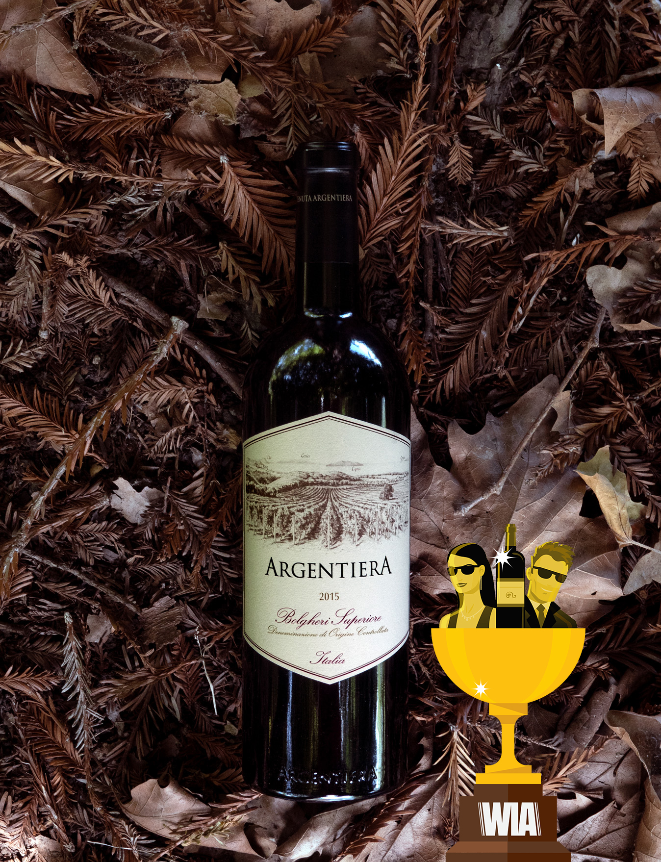 Tenuta Argentiera 2015 'Argentiera' Bolgheri Superiore 750ml Wine Bottle