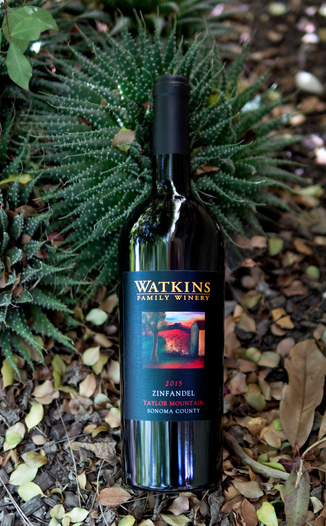 Watkins Family Winery 2015 Taylor Mountain Sonoma County Zinfandel 750ml Wine Bottle