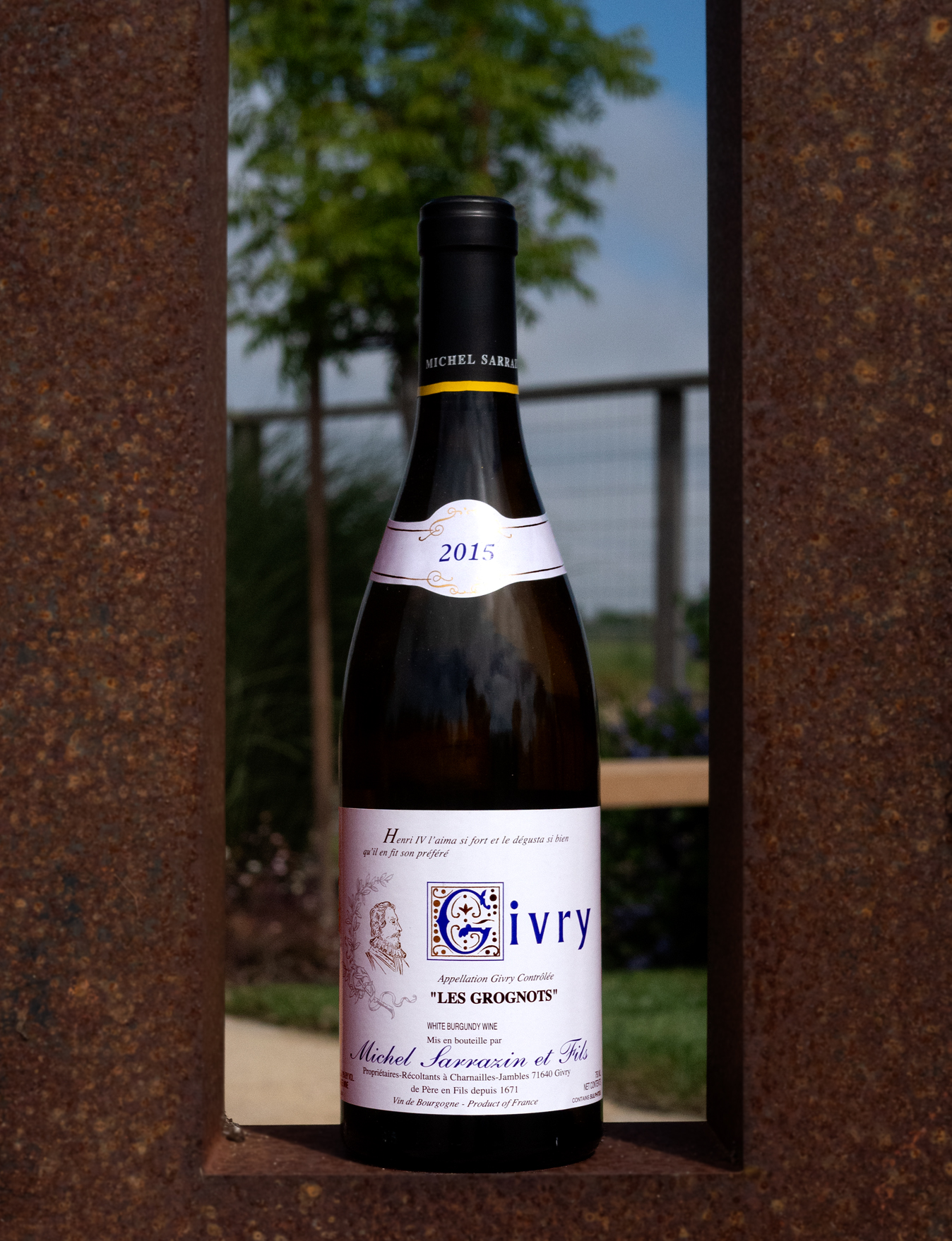 Domaine Michel Sarrazin et Fils 2015 ‘Les Grognots’ Givry Blanc AOC 750ml Wine Bottle