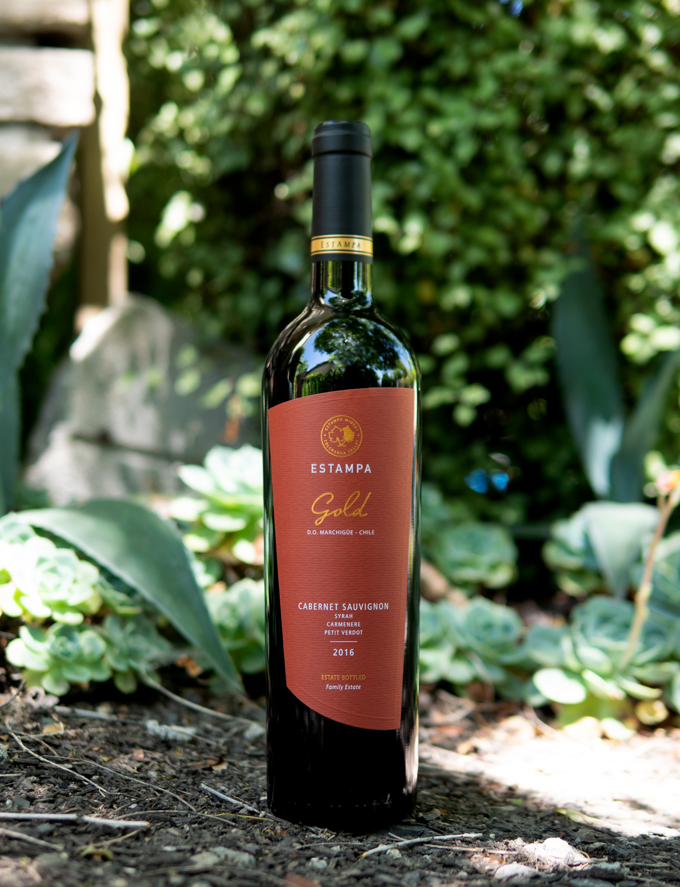 Estampa 2016 'Gold' Colchagua Valley Cabernet Sauvignon 750ml Wine Bottle