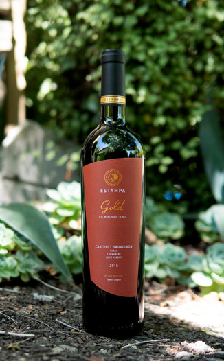 Estampa 2016 'Gold' Colchagua Valley Cabernet Sauvignon 750ml Wine Bottle