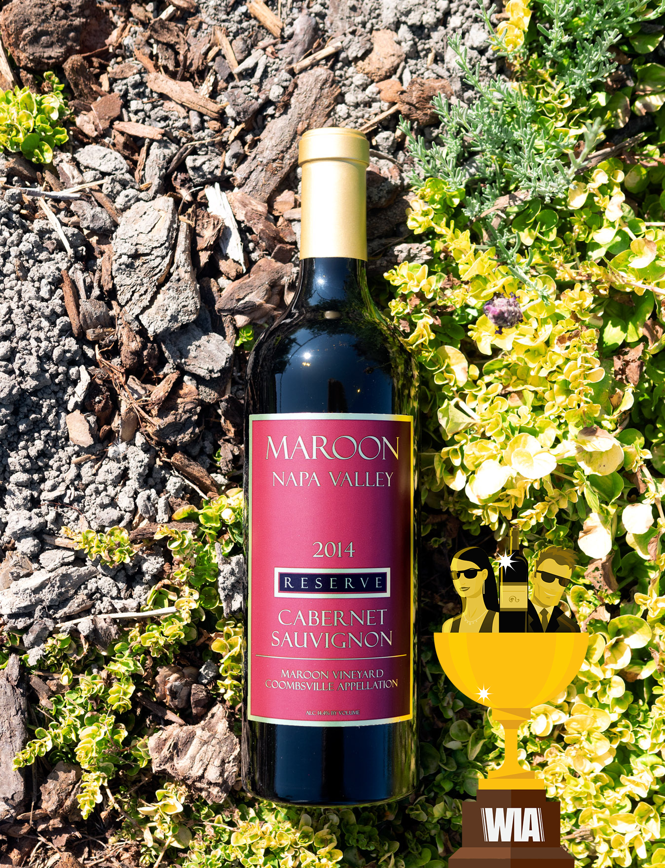 Maroon 2014 'Maroon Vineyard' Coombsville Reserve Cabernet Sauvignon 750ml Wine Bottle