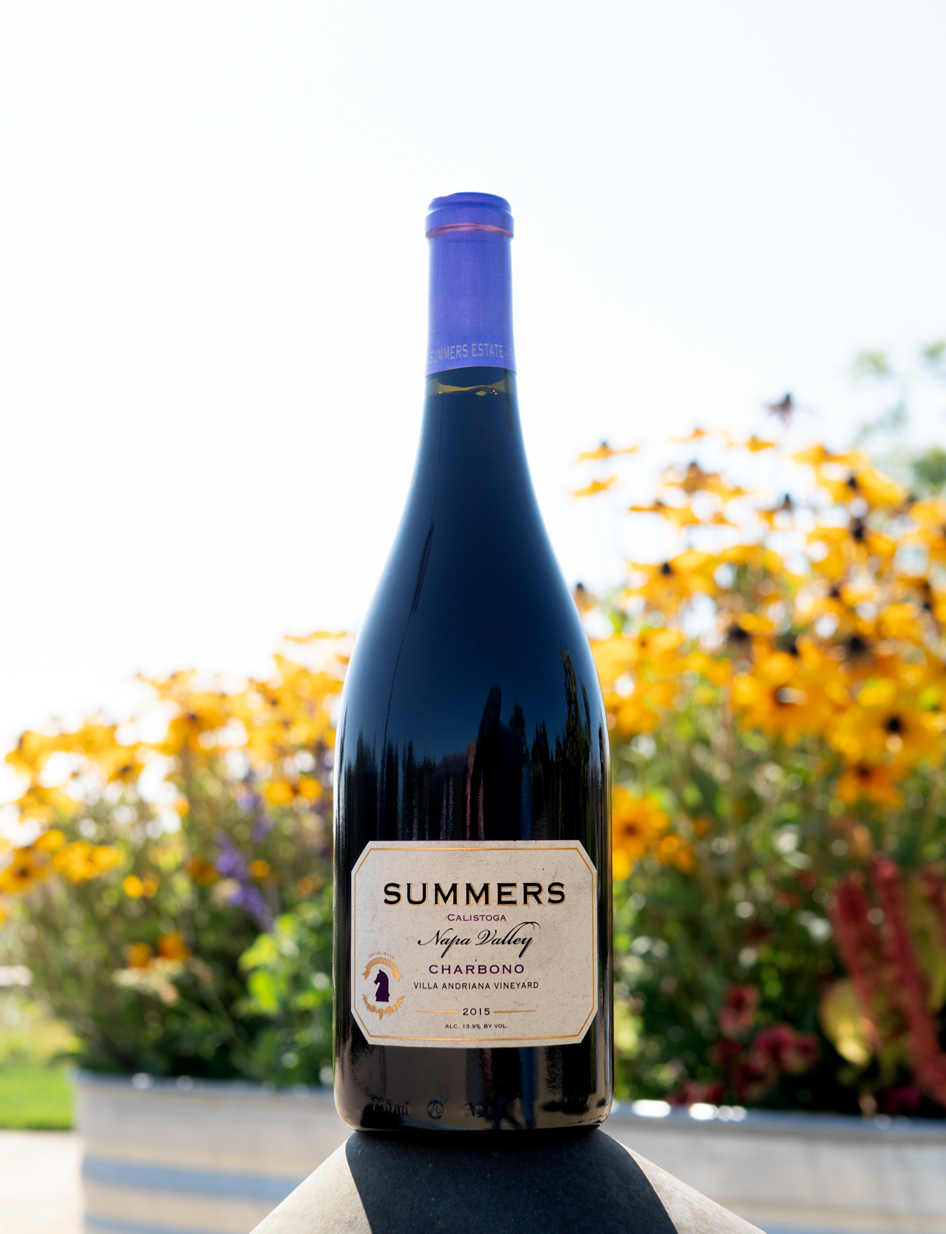 Summers 2015 Villa Adriana Vineyard Calistoga Charbono 750ml Wine Bottle