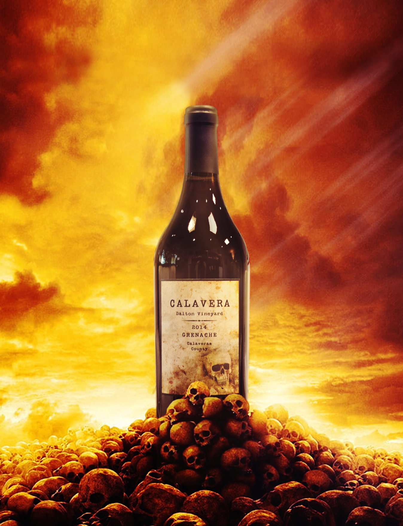 Calavera Wines 2014 Dalton Vineyard Calaveras County Grenache 750ml Wine Bottle