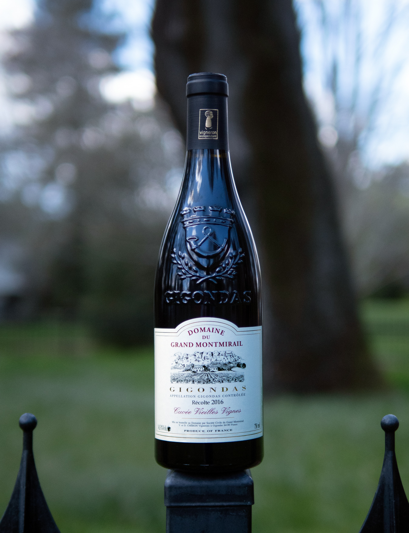 Vignobles Yves Cheron 2016 'Cuvée Vieilles Vignes' Domaine du Grand Montmirail Gigondas AOC 750ml Wine Bottle