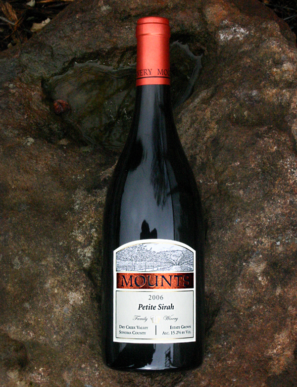 Mounts Family Winery 2006 Dry Creek Valley Petite Sirah 750ml Wine Bottle