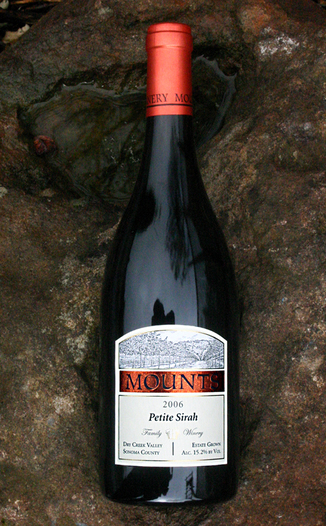 Mounts Family Winery 2006 Dry Creek Valley Petite Sirah 750ml Wine Bottle