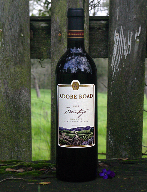 Adobe Road 2005 Meritage Red Wine 750ml Wine Bottle