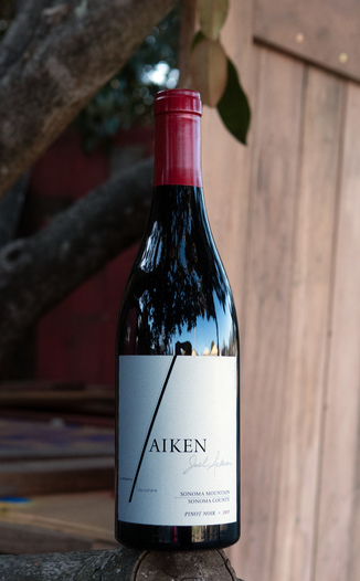 Aiken 2015 Silver Pines Vineyard Sonoma Mountain Pinot Noir 750ml Wine Bottle