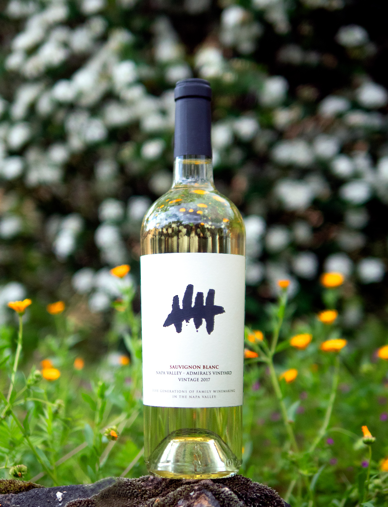 Five Vintners 2017 Admiral's Vineyard Napa Valley Sauvignon Blanc 750ml Wine Bottle