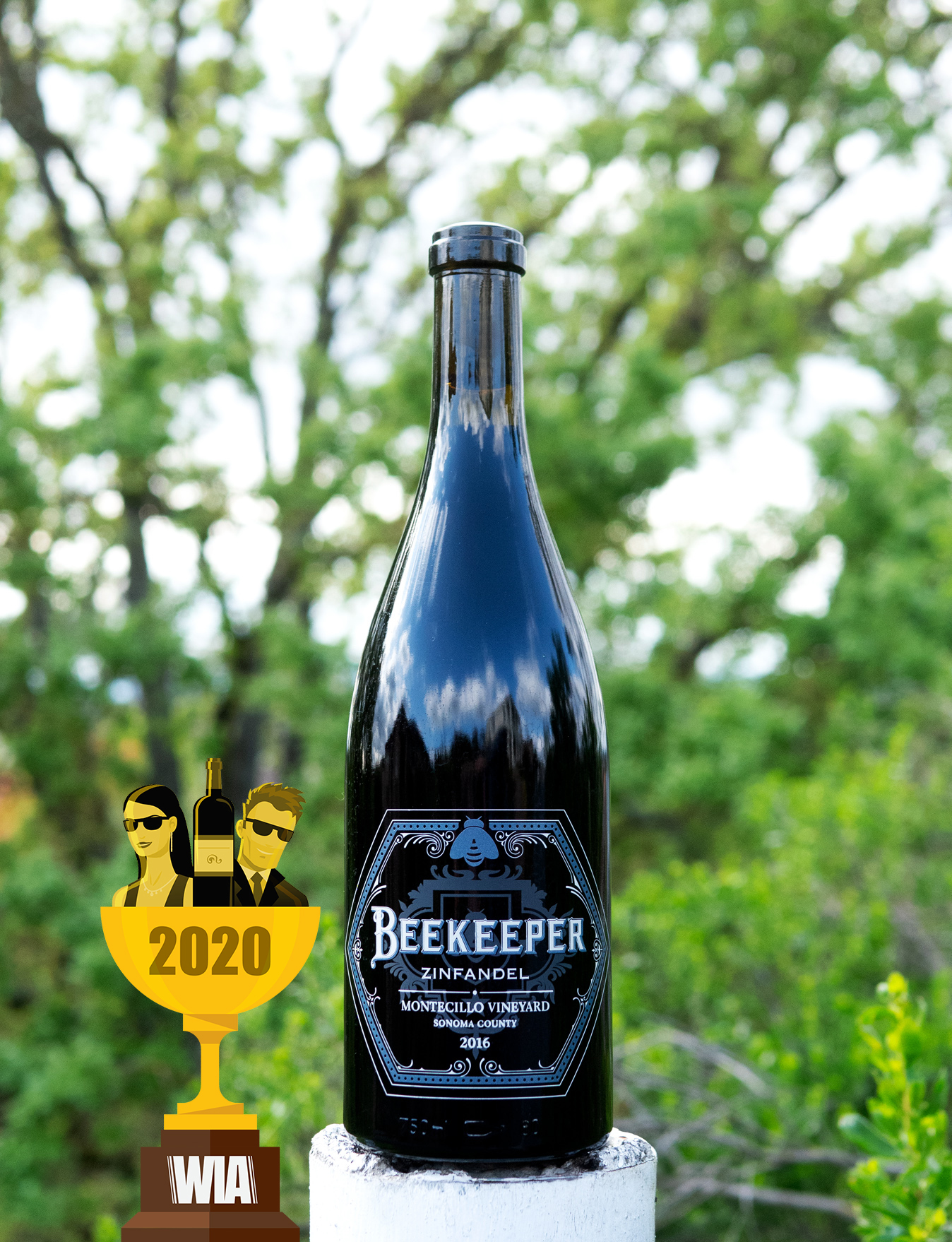 Beekeeper Cellars 2016 Montecillo Vineyard Sonoma Valley Zinfandel 750ml Wine Bottle