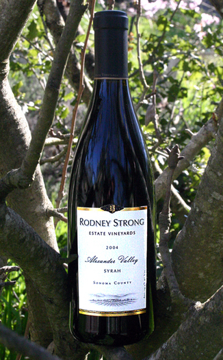 Rodney Strong Vineyards 2004 Alexander Valley Estate Syrah 750ml Wine Bottle