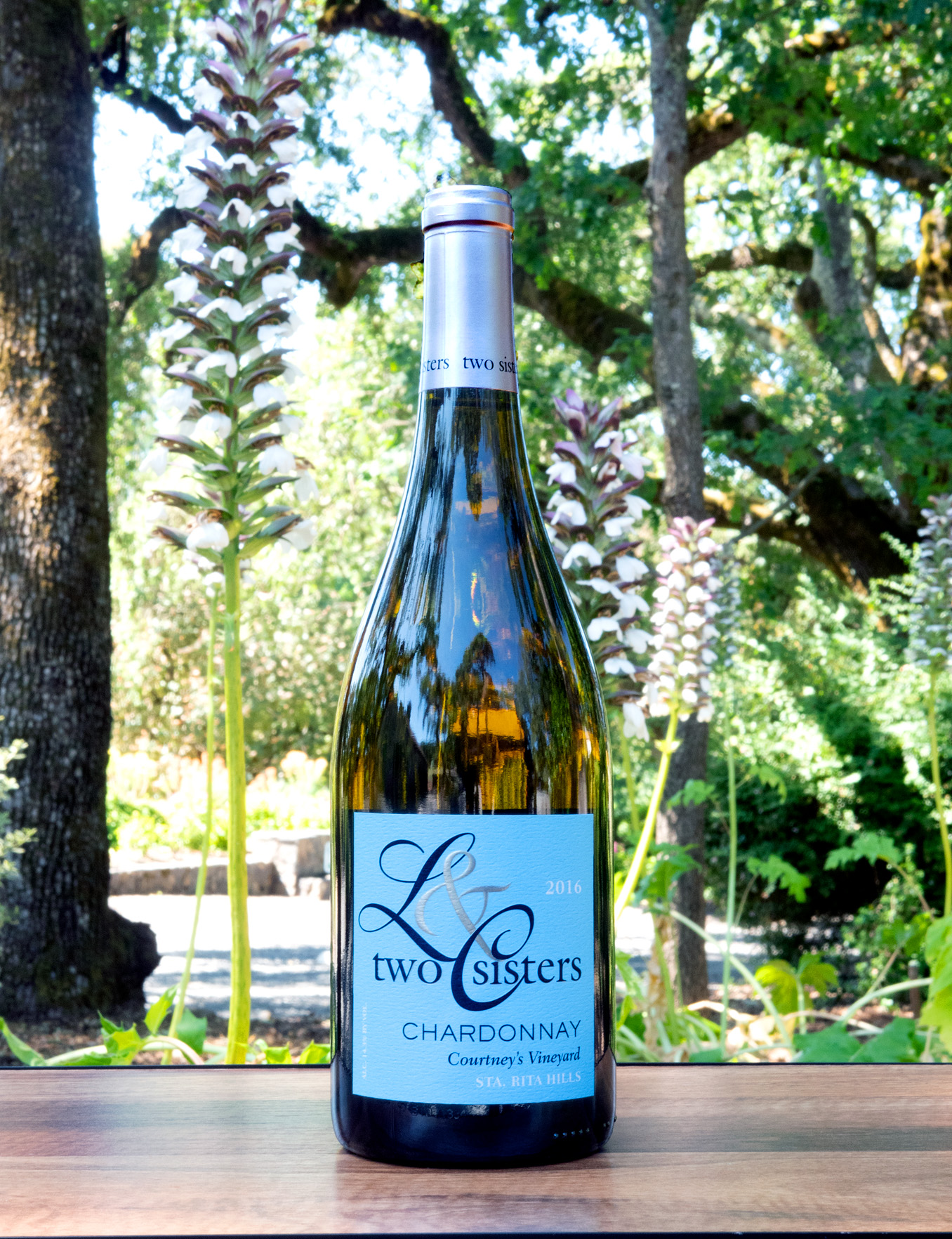 Two Sisters 2016 Courtney's Vineyard Sta. Rita Hills Chardonnay 750ml Wine Bottle