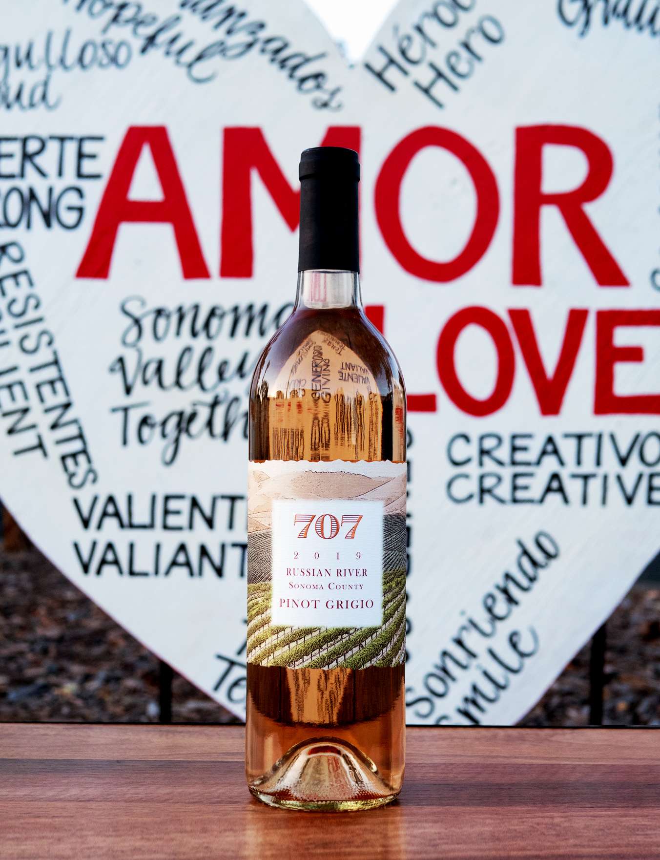 707 Estate Wines 2019 'Limited Release #4' Russian River Pinot Grigio 750ml Wine Bottle