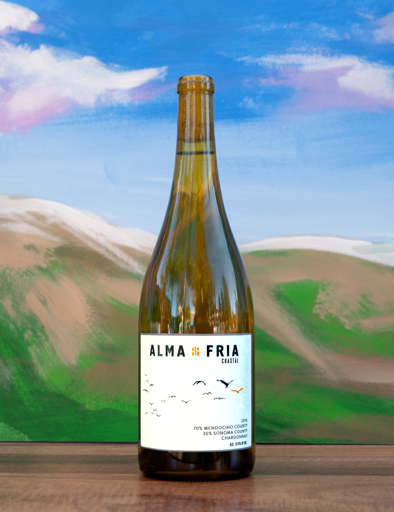 Alma Fria 2016 Mendocino & Sonoma 'Coastal' Chardonnay 750ml Wine Bottle