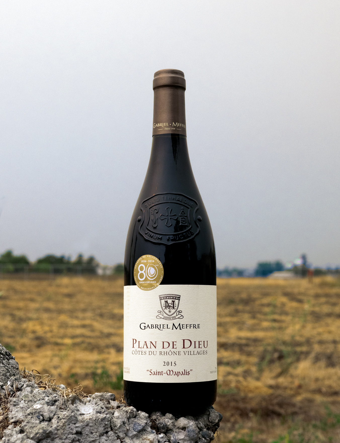 Maison Gabriel Meffre 2015 'Saint-Mapalis' CdRV Plan de Dieu AOC 750ml Wine Bottle