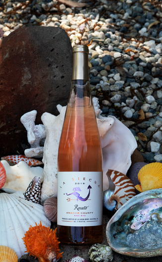 La Sirena 2018 'Rosato' Amador County Rosé of Primitivo 750ml Wine Bottle