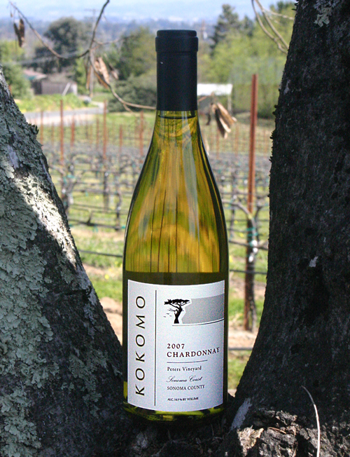 Kokomo Winery 2007 Sonoma Coast Chardonnay 750ml Wine Bottle