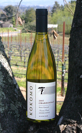 Kokomo Winery 2007 Sonoma Coast Chardonnay 750ml Wine Bottle
