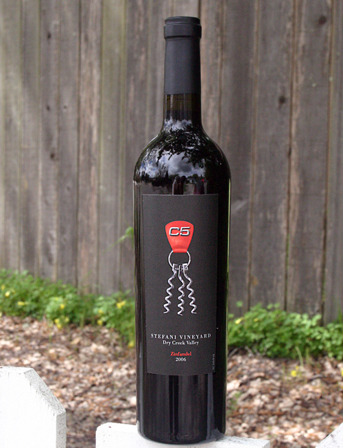 SideJob Cellars 2006 C5 Stefani Vineyard Dry Creek Valley Zinfandel 750ml Wine Bottle