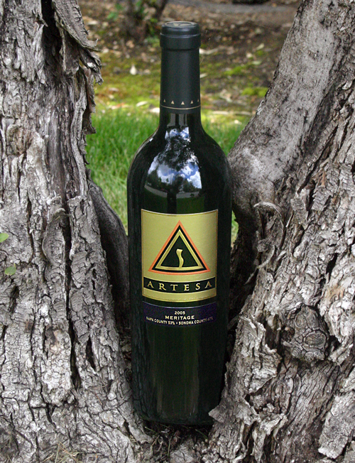 Artesa Vineyards and Winery 2005 Meritage 750ml Wine Bottle