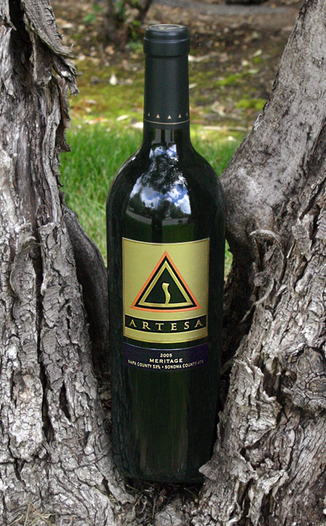 Artesa Vineyards and Winery 2005 Meritage 750ml Wine Bottle