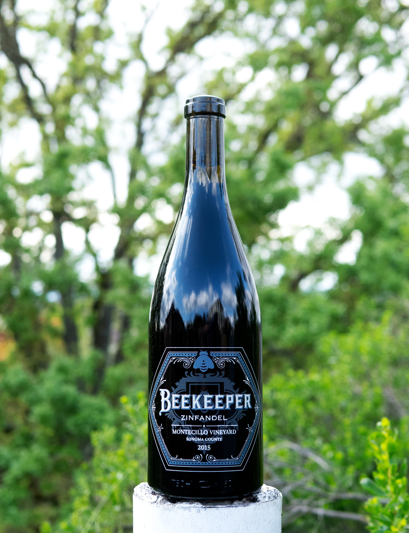 Beekeeper Cellars 2015 Montecillo Vineyard Sonoma Valley Zinfandel 750ml Wine Bottle