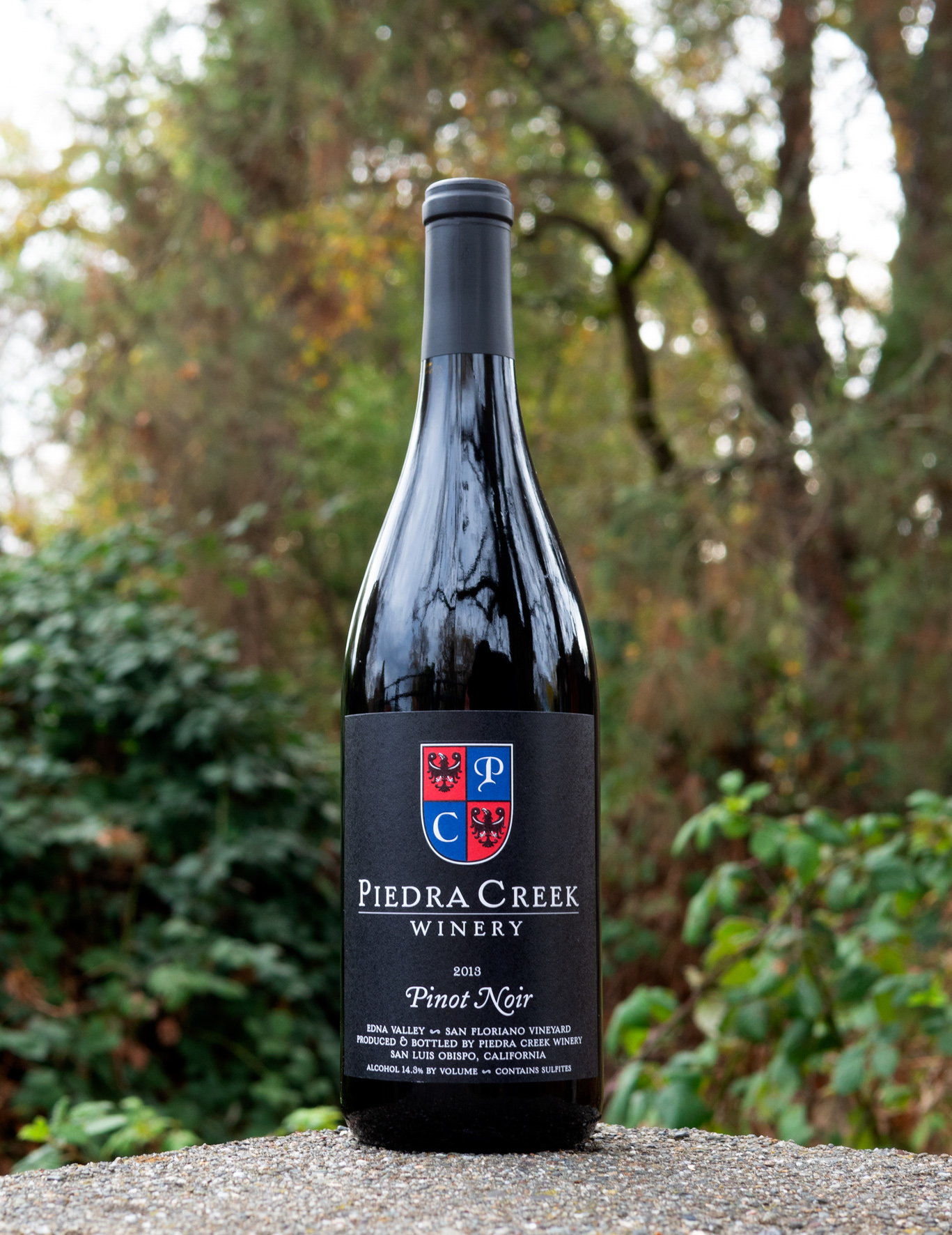 Piedra Creek 2013 San Floriano Vineyard Edna Valley Pinot Noir 750ml Wine Bottle