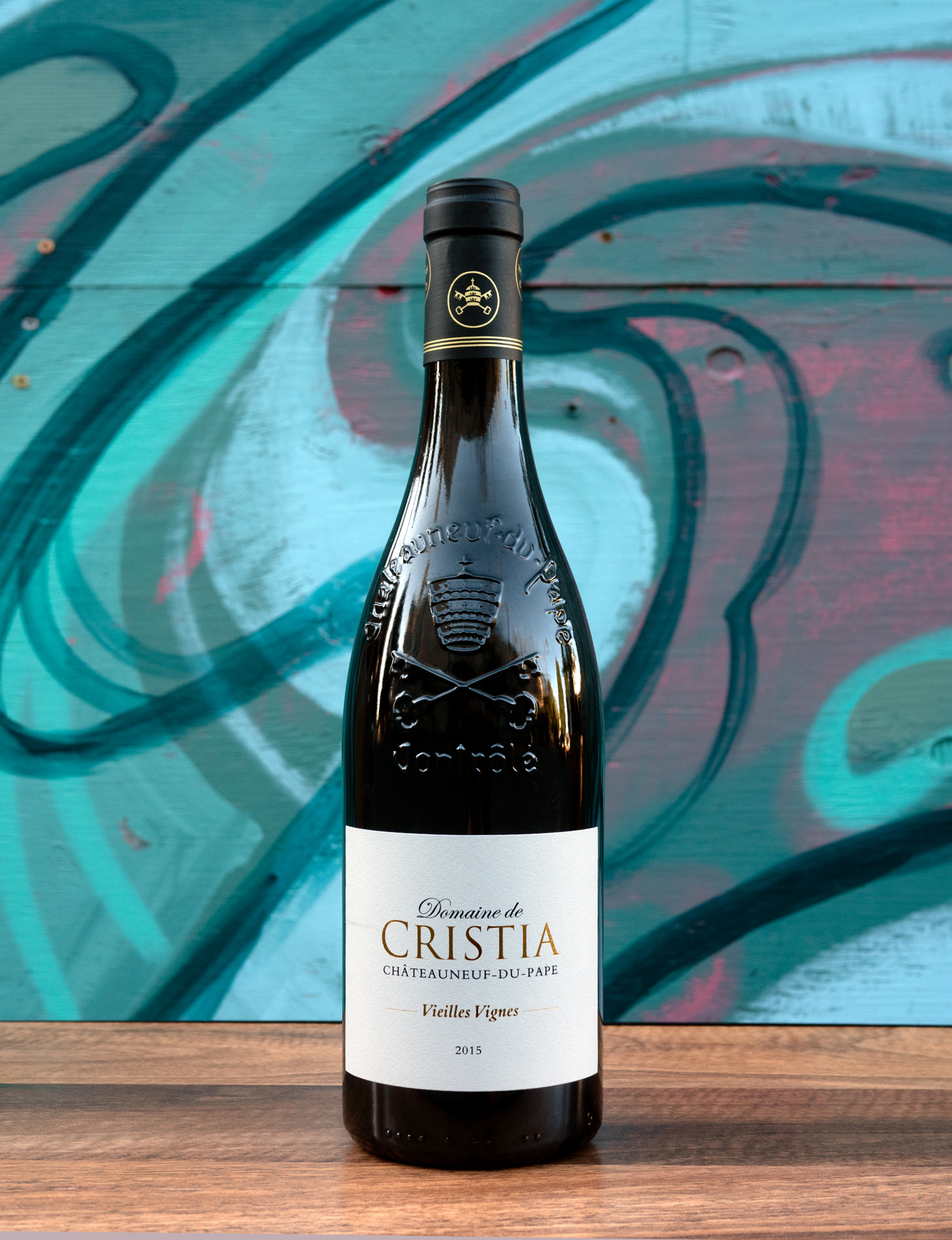 Domaine de Cristia 2015 'Vieilles Vignes' Châteauneuf-du-Pape AOC 750ml Wine Bottle