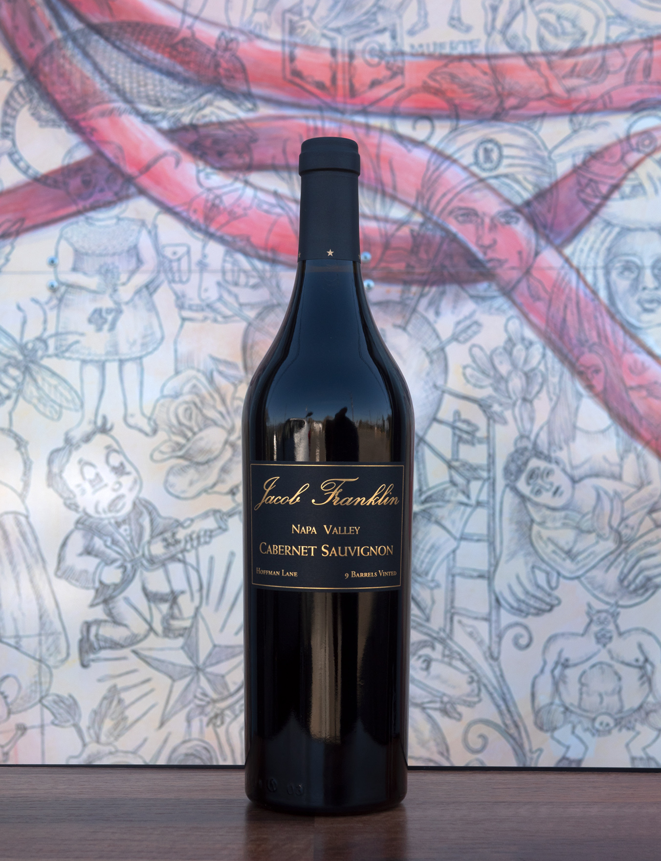 Jacob Franklin 2014 Hoffman Lane Napa Valley Cabernet Sauvignon 750ml Wine Bottle