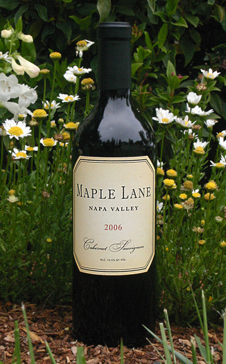 Maple Lane Winery 2006 Napa Valley Cabernet Sauvignon 750ml Wine Bottle