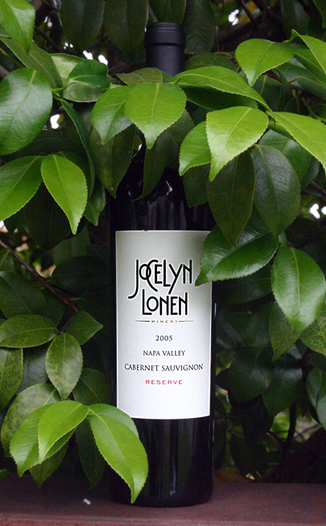Jocelyn Lonen Winery 2005 Napa Valley Reserve Cabernet Sauvignon 750ml Wine Bottle
