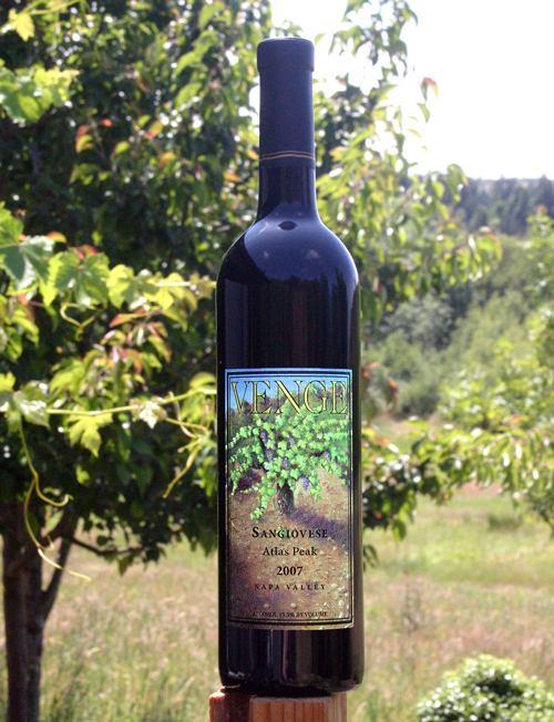 Venge Vineyards 2007 Atlas Peak Sangiovese 750ml Wine Bottle