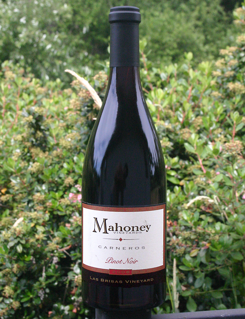 Mahoney Vineyards 2006 Las Brisas Pinot Noir 750ml Wine Bottle