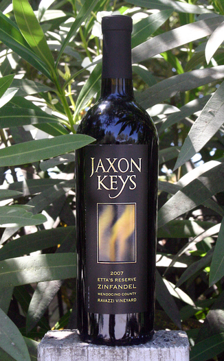 Jaxon Keys Winery 2007 Etta's Reserve Zinfandel 750ml Wine Bottle
