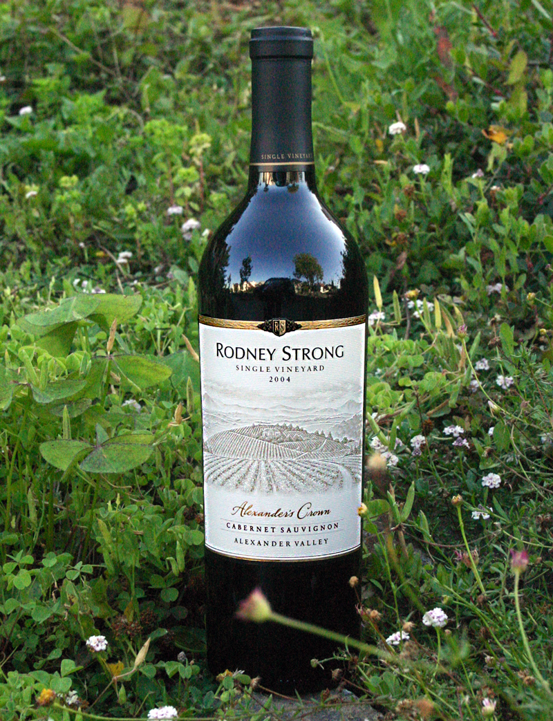 Rodney Strong Vineyards 2004 Alexander's Crown Vineyard Cabernet Sauvignon 750ml Wine Bottle