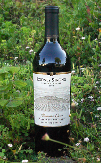 Rodney Strong Vineyards 2004 Alexander's Crown Vineyard Cabernet Sauvignon 750ml Wine Bottle