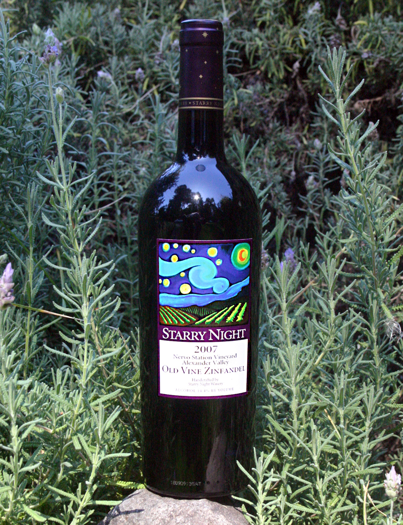 Starry Night Winery 2007 Nervo Station Old Vine Zinfandel 750ml Wine Bottle