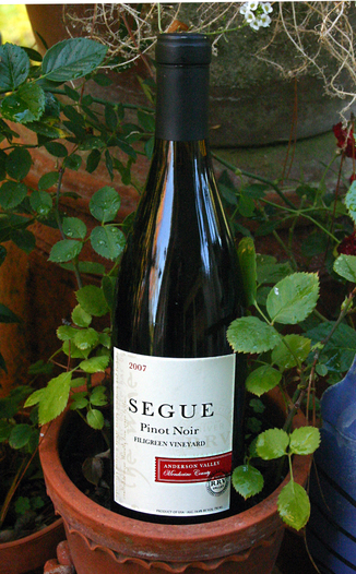 Segue Cellars 2007 Anderson Valley Pinot Noir 750ml Wine Bottle