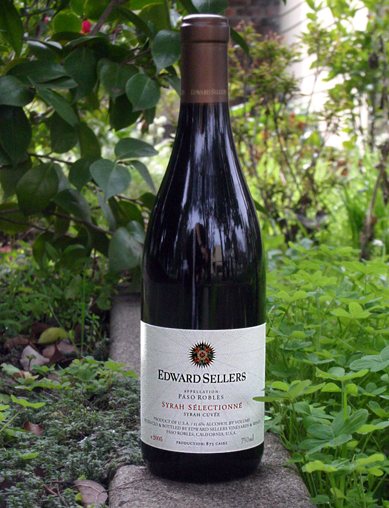 Edward Sellers Vineyards and Wines 2005 Syrah Sélectionné 750ml Wine Bottle