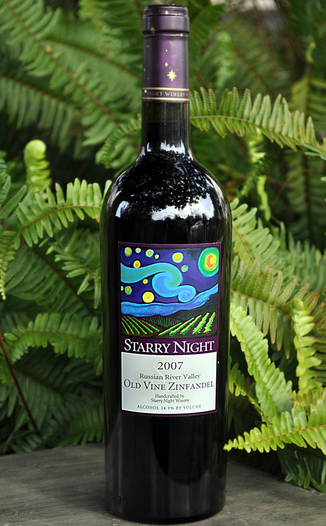 Starry Night Winery 2007 Russian River Valley Old Vine Zinfandel 750ml Wine Bottle