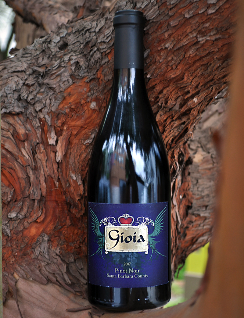 Gioia Wines 2007 Santa Barbara County Pinot Noir 750ml Wine Bottle
